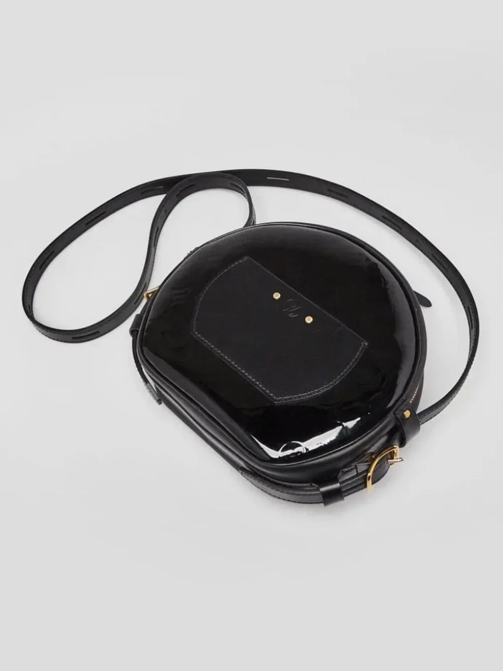 Louis Vuitton Black Monogram Vernis Boite Chapeau Souple MM Bag